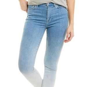 7 For All Mankind High-Waist Ankle Skinny in Ombre Sunny Stretch